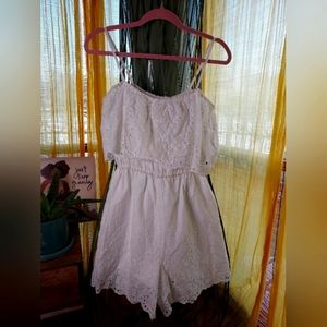 FLAMANT ROSE Authentic Broderie Anglaise Playsuit Romper